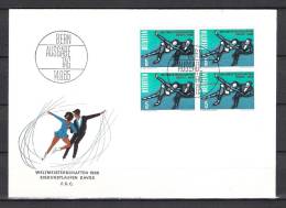 HELVETIA , 14/09/1965 Weltmeisterschaften FDC  -  DAVOS (GA1443) - Hiver 1964: Innsbruck