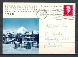 CESKOSLOVENSKO , 15/06/1948  PRAHA  (GA1454) - Hiver 1948: St-Moritz