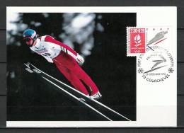 FRANKRIJK , 22/12/1990 Premier Jour Jeux Olympiques D'Hiver (GA1470) - Hiver 1988: Calgary