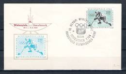 REPUBLIK ÖSTERREICH, 08/02/1964 Olympische Winterspiele - INNSBRUCK  (GA1543) - Hiver 1964: Innsbruck