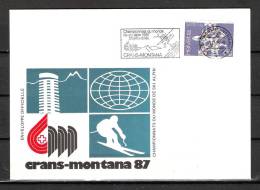 HELVETIA, 01/12/1986 Championnats Du Monde De Ski Alpin - MONTANA-VERMALA (GA1595) - Invierno 1984: Sarajevo