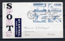 CANADA, 10/03/1957 Day Of Issue Jour D'Emission - OTTAWA ONTARIO (GA1617) - Invierno 1956: Cortina D'Ampezzo