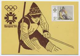 Winter Olympic Games SARAJEVO, 1984. Skiing, Postal Stationery - Winter 1984: Sarajevo