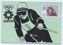 Winter Olympic Games SARAJEVO, 1984. Skiing, Postal Stationery - Winter 1984: Sarajevo