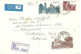 South Africa  1984 Registerd Letter To Scotland - Lettres & Documents