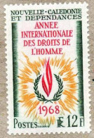 1968 Année Internationale Des Droits De L'Homme : Flamme, Laurier - ONU - Ungebraucht