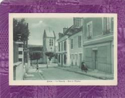 CPA - AVON - La Grande - Rue Et L'Eglise - Avon