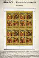 Ikone Weihnachten 1984 Griechenland 1571/4 16-KB I ** 25€ Religiöse Gemälde Bf Art Bloc Christmas Sheet Of Hellas Greece - Blocchi & Foglietti