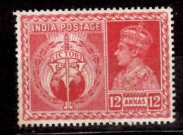 India 1946 12a King George VI Issue #198 - Sonstige & Ohne Zuordnung