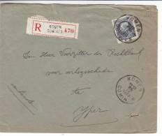 Belgique - Lettre Recommandée De 1923 ° - Oblitération Komen Et Comines - Cartas & Documentos