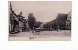 Carte 1912 ATTICHY / LA PLACE DU JEU DE PAUME - Attichy