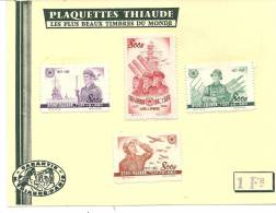 4 TIMBRES .   1952 - Nuevos