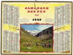 CALENDRIER ORIGINAL 1967  -    VALLEE DE HEAS - Grossformat : 1961-70