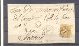 1861.- QUINTANAR DE LA ORDEN (TOLEDO) A MADRID - Briefe U. Dokumente