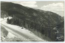 USA, Two Elevations Of Highway US. 40 On Berthoud Pass, Colorado, Unused Real Photo Postcard RPPC [11468] - Autres & Non Classés