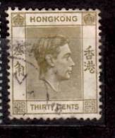 Hong Kong 1938 30c  King George VI Issue #161 - Gebruikt