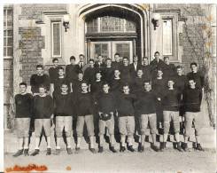 Bishops College School, Lennoxville, Quebec 1951 Football Team  9.5 In X 7.5 In  24 Cm X  19 Cm - Sport