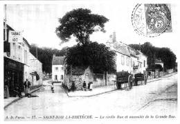 CARTE PUBLICITAIRE REPRODUCTION  De  78 SAINT NOM LA BRETECHE   VIEILLE RUE  Et GRANDE RUE - St. Nom La Breteche