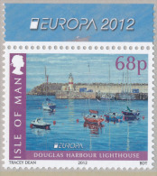 ISLE OF MAN/Insel Man EUROPA 2012 Douglass Harbour, 68p Blue Selvedge, From Sheet Of 10v** - 2012