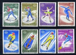 'CL 98 B) Roumanie **  N° 3483 à 3490 - J.O. De Sarajevo (ski, Biathlon, Patinage, Hockey, Bobsleigh, Luge) - Used Stamps