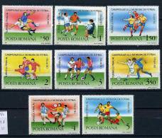 (CL 98 B) Roumanie **  N° 3884 à 3891 - "Italia 90"" Coupe Du Monde De Foot (II) - Unused Stamps