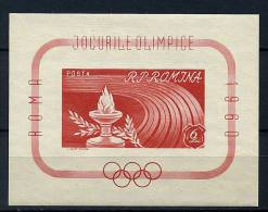 Roumanie ** Bloc N° 48 -J.O. De Rome - Unused Stamps