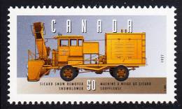 Canada MNH Scott #1527c 50c Sicard Snow Remover Snowblower, 1927 - Historic Public Service Vehicles 2 - Unused Stamps