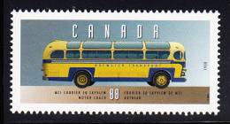 Canada MNH Scott #1527f 88c MCI Courier 50 Skyview Motor Coach, 1950 - Historic Public Service Vehicles 2 - Unused Stamps