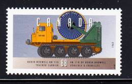 Canada MNH Scott #1552e 88c Robin-Nodwell RN 110 Tracked Carrier, 1962 - Historic Farm & Frontier Vehicles 3 - Neufs