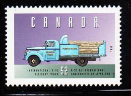 Canada MNH Scott #1604c 52c International D-35 Delivery Truck, 1938 - Historic Industrial & Commercial Vehicles 4 - Unused Stamps