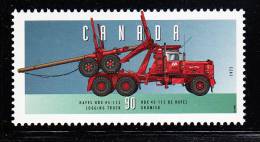 Canada MNH Scott #1604f 90c Hayes HDX 45-115 Logging Truck, 1975 - Historic Industrial & Commercial Vehicles 4 - Unused Stamps