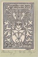 EX LIBRIS BOOKPLATE DR MED FERBER 1894 HAMBURG MEYER MEDICAL MEDECIN  LIVRE LECTURE BOOK BUCH - Exlibris