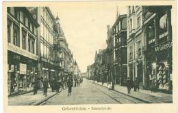 Gelsenkirchen, Bahnhofstrasse M. Verschiedenen Geschäften, Feldpost AK 1916 - Gelsenkirchen
