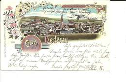 S010 / Gruss Aus-Litho Mit Stadtansicht 1901 - Oederan