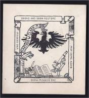 EX LIBRIS BOOKPLATE ARTHUR W CLARK M D  LIVRE LECTURE BOOK BUCH - Ex-libris