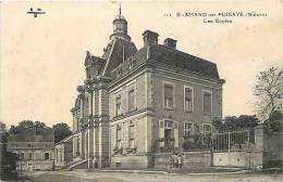 Nievre - Ref 335-saint Amand En Puisaye -les Ecoles  - Carte Bon Etat  - - Saint-Amand-en-Puisaye