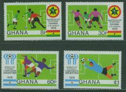 B378N0017 Football 618 à 621 Ghana 1978 Neuf ** Coupe Du Monde Argentina 78 - 1978 – Argentine