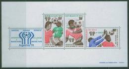 B378N0049 Football Surcharge Palmares Bloc 11 Mali 1978 Neuf ** Coupe Du Monde Argentina 78 - 1978 – Argentine