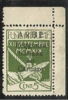 ARBE 1920 SOPRASTAMPATO OVERPINTED 5C MNH - Arbe & Veglia