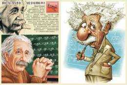 Postal Stationery Card Albert Einstein Pre-stamped Card 0322 - Premi Nobel