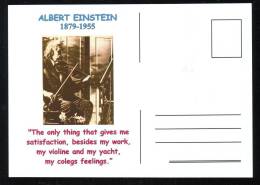 ALBERT EINSTEIN,PRIX NOBEL,POST CARD UNUSED ROMANIA. - Nobel Prize Laureates