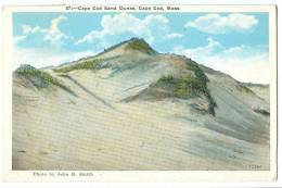 USA, Cape Cod Sand Dunes, Cape Cod, Mass, 1934 Used Postcard [11526] - Cape Cod