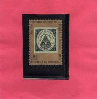 HONDURAS 1966 CENTENARY STAMP DAY - CENTENARIO DEL SELLO POSTAL - FRANCOBOLLO - USED - Honduras