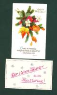 Germany.  2 Card.  Christmas And Mothers Day .  Flowers. - Festa Della Mamma