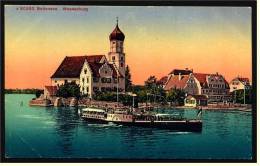 Wasserburg  Bodensee  -  Mit Schiff  -  Ansichtskarte Ca.1920   (1314) - Wasserburg (Bodensee)