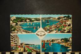 CP 06-  Juan Les Pins: Souvenir De Juan Les Pins-10-198- SFPT-  VOYAGEE 1967 - Juan-les-Pins