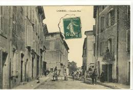 Carte Postale Ancienne Lambesc - Grande Rue - Lambesc