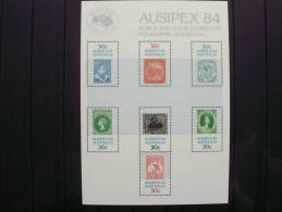 Australien Mi 889/94 Block 7, Yt Block 9, ++ MNH, Erste Austr. Briefmarken, AUSIPEX - Blokken & Velletjes