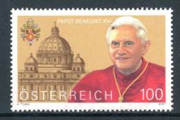 AUSTRIA 2007** - Papa Benedetto XVI - 1 Val. MNH Come Da Scansione - Päpste