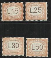 SAN MARINO 1927 - 1928 SEGNATASSE VALORI COMPLEMENTARI SERIE COMPLETA MNH BEN CENTRATO - Timbres-taxe